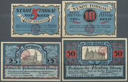 Torgau, Stadt, Dachdecker-Verbandstag 22./24. Januar 1922; 5, 10, 25, 50 Pf., 10.2.1921, Jeweils Mit Rotem Stempel,... - [11] Local Banknote Issues