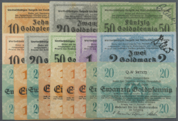 Leipzig, Handelskammer, 10, 20, 50 GPf., Oktober 1923; 10, 20, 50 GPf., 1, 2 GM, November 1923; Meßamt... - [11] Emissions Locales