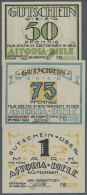 Rüstringen, Astoria-Diele, 50 Pf., 1 Mark, März 1921 - 31.12.1922, 75 Pf., März 1922 - 31.12.1922,... - [11] Emissions Locales