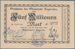 Tegernsee, Gemeinde, 5 Mio., 10 Mio. Mark, 20.9.1923, Erh. I / II, 2 Scheine (D) - [11] Local Banknote Issues