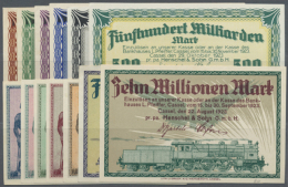 Cassel, Henschel & Sohn, Lokomotivenfabrik, 100, 200, 500 Tsd., 1, 2 Mio. Mark, 8.8.1923; 5, 10 Mio. Mark,... - [11] Local Banknote Issues