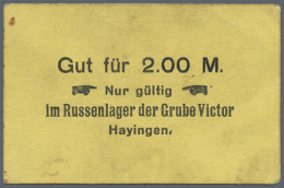 Hayingen (Lothringen), Russenlager Der Grube Victor, 2.00 M., O. D. (ca. 1915), Erh. II-III, Ausgabestelle Nicht... - Other & Unclassified