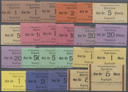 Eglosheim, Kriegsgefangenen-Lager, 1 (3), 2 (2), 5 (2), 10 (3), 20 (3), 50 (3) Pf., Wertziffern Jeweils Mit Und... - Autres & Non Classés