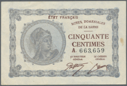 Saar: 50 Centimes Und 1 Franc 1920, Ro.865, 866 In Schöner Gebrauchserhaltung (2 Banknoten)

//

Saar: 50... - Autres & Non Classés