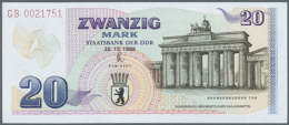 Gedenkbanknote Zur Öffnung Des Brandenburger Tores Vom 22.12.1989 Zu 20 Mark, Ro.366 In Kassenfrischer... - Autres & Non Classés