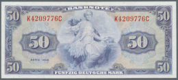 Bundesrepublik: 50 Deutsche Mark Serie 1948, Ro.242, Gebrauchte Erhaltung Mit Mehreren Knicken, Sehr Wahrscheinlich... - Other & Unclassified