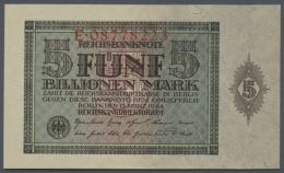 Deutsches Reich: 5 Billionen Mark 1924, Ro.138, Minimale Stauchungen Im Papier, Sonst Perfekt. Erhaltung:... - Autres & Non Classés