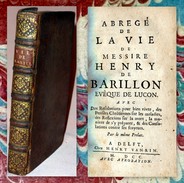 BARILLON (Henri De). Abrégé De La Vie De Messire Henry De Barillon, Evèque De Luçon. - 1701-1800