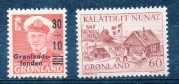 GROENLAND  Timbres Neufs ** De 1959 Et 1970  ( Ref 3766 A) - Unused Stamps
