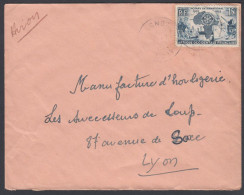 French West Africa 1955, Airmail Cover Gagnoa To Lyon W./postmark Lyon - Covers & Documents