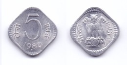 India 5 Paise 1980 H - Inde