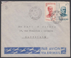 Madagascar 1951, Airmail Cover Tananarive To Marseille W./postmark Tananarive - Aéreo