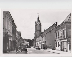 AK- NÖ  - Amstetten - Rathaussstrasse Mit Geschäfte - 1956 - Amstetten