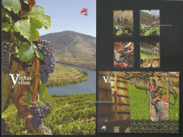 Portugal Vieilles Vignes Vin Brochure +  Serie + Bloc 2016 ** Old Wineyards Wine Brochure + Set + Souvenir Sheet 2016 ** - Wines & Alcohols