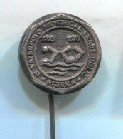 Water Polo, Wasserball, Pallanuoto - Tournament 1978. RIJEKA Croatia, Vintage Pin Badge, Abzeichen - Wasserball