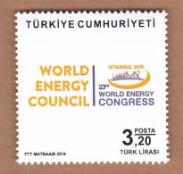 AC - TURKEY STAMP  -  23th WORLD ENERGY CONGRESS MNH 09 OCTOBER 2016 - Ongebruikt