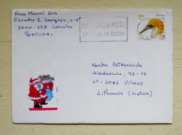 Cover Sent From Portugal To Lithuania 2000 Animals Bird Oiseaux - Lettres & Documents