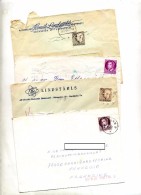 Lot 5 Lettre Cachet Flamme Sur Roi - Sonstige & Ohne Zuordnung