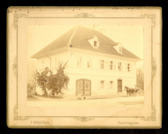 F. Volker, Graz Hamerlinggasse / Cardboard Dimension Cca 21.4x16.8 Cm, Photo Dimension 16x11.2 Cm / 2 Scans - Alte (vor 1900)