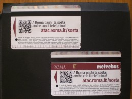 BIGLIETTO METROPOLITANA ROMA X 2 LINEA A E B - Europe