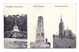 WESTPREUSSEN - GRAUDENZ / GRUDZIADZ, Kriegerdenkmal, Courbiere-Denkmal, Evang. Garnisonskirche, 1923 - Westpreussen