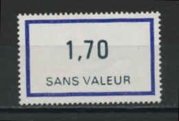 FRANCE - FICTIF  1,70  SANS VALEUR  N°Yt F214** - Phantom