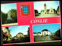 Carte Postale  , CONLIE , Multivue - Conlie