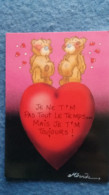 CPM OURS OURSON EN PELUCHE CARTE BLANCHE DESSIN MIRANDA  COEUR JE T M  TOUJOURS - Jeux Et Jouets