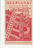 PARTITION MUSICALE - ALLELUIA -OPERETTE AMERICAINE "HIT THE DECK "- MUSIQUE VINCENT YOUMANS -ANNEE 1927 - Partitions Musicales Anciennes