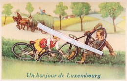 Un Bonjour De "Grand-Duchè De Luxembourg" - Carte à Système Colorée - Colfontaine