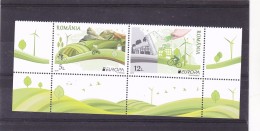 #199  ROMANIA 2016 EUROPA - BIKE, BICYCLE,TRACTOR,THINK GREEN!, FULL SET + LABELS IN PAIR! MNH ** - 2016