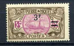 ULTRA RARE 5F SAINT PIERRE ET MIQUELON OVERPRINT 3F MINT/NEUF CV-OVER 350EURO STAMP TIMBRE NO OTHER HERE - Ongebruikt