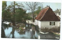 CPSM COLORISEE LA TRIMOUILLE, LE MOULIN A PERIN ET L'ECLUSE, Format 9 Cm Sur 14 Cm Environ, VIENNE 86 - La Trimouille