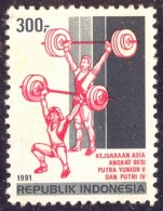 INDONESIA   -WEIGHTLIFTING - CHAMPION. YOUTH AND WOMEN - **MNH  - 1991 - Weightlifting