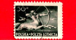 POLONIA - Usato - 1948 - Emissioni Di Posta Aerea - Centaur - Sagittarius - 50 - Used Stamps