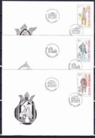 Tchéque République 2004 Mi 396-8, 3x Envelope Premier Jour (FDC) - FDC
