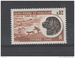 S P M  1973 Taxe  77 Neuf * *  (sans Trace) Chien De Terre Neuve - Strafport