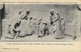 Eglise D'Ars - Bas-relief De L'autel De La Chapelle, Oeuvre De L. Castex: Première Communion Du Petit J.M.B. Vianney - Sculture