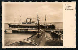 6751 - Alte Foto Ansichtskarte - Cuxhaven Schiff Dampfer - Gel 1935 - Foto Glocke - Cuxhaven