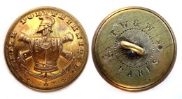 Bouton ECOLE POLYTECHNIQUE (1870-1914). III°République. 22 Mm - Buttons