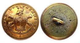 Bouton ECOLE POLYTECHNIQUE (1870-1914). III°République. 22 Mm - Boutons