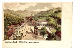 BAD PETERSTHAL - Gruss Aus Bad Petersthal - Carte Colorisée / Colored Card - Ed. Metz, Tubingen - Bad Peterstal-Griesbach