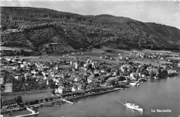 LA NEUVEVILLE  VUE AERIENNE  CACHET - La Neuveville