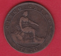 Espagne - 5 Centimos - 1870 OM - Altri & Non Classificati