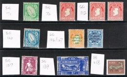 RB 1123 -  Selection Of Eire Ireland Mint & MNH Stamps - Inc  MNH SG 122 (cat £70) - Good Value - Ongebruikt
