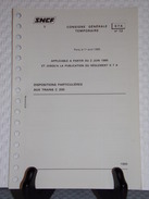 SNCF - CONSIGNE GÉNÉRALE TEMPORAIRE - S7A N°12 De 1985 - SNCF - Railway