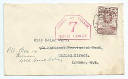 Gold Coast 1940 "Passed By Censor 7" (SN 2119) - Côte D'Or (...-1957)