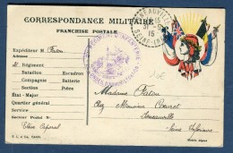 France - Cachet Du 21 ème Régiment D 'infanterie Sur Carte Postale De Franchise Militaire En 1915  Réf O 28 - WW I