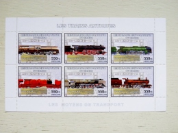 SALE! M/s Sheetlet Of 6 Stamps From Congo Mnh Les Trains Antiques Transport Railway Locomotive 2006 - Ongebruikt