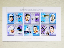 SALE! M/s Sheetlet  From Congo Mnh Les Grands Aviateurs Aviation Transport 2006 Pilots Astronaut Gagarin Space Avion - Mint/hinged